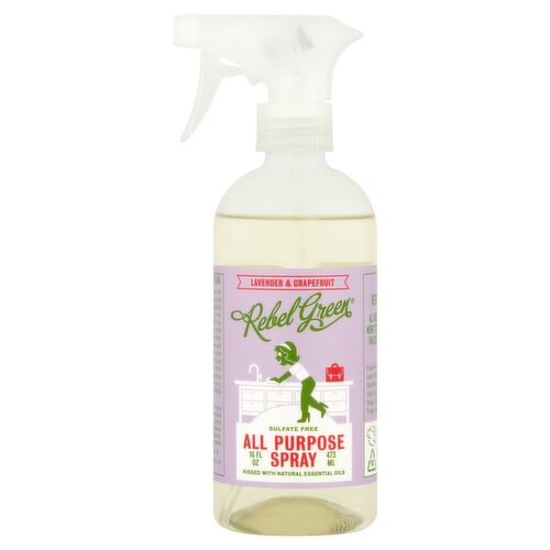 Rebel Green Lavender & Grapefruit All Purpose Spray, 16 fl oz