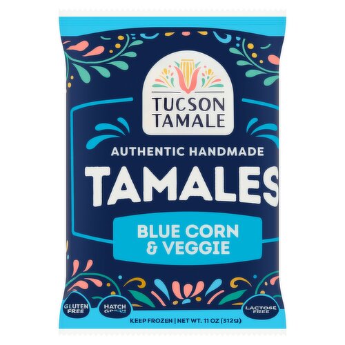 Tucson Tamale Blue Corn & Veggie Tamales, 11 oz