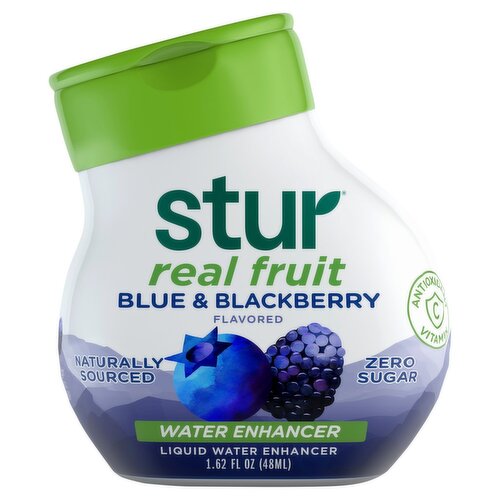 Stur Real Fruit Blue & Blackberry Flavored Liquid Water Enhancer, 1.62 fl oz