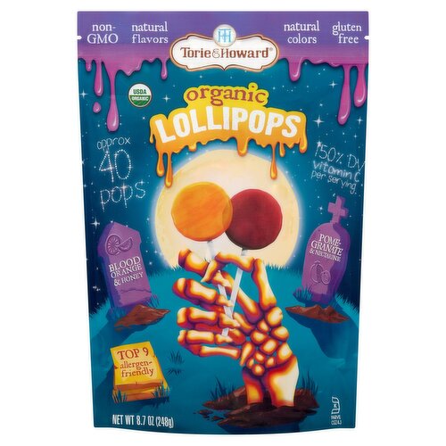 Torie & Howard Organic Lollipops, 40 count, 8.7 oz