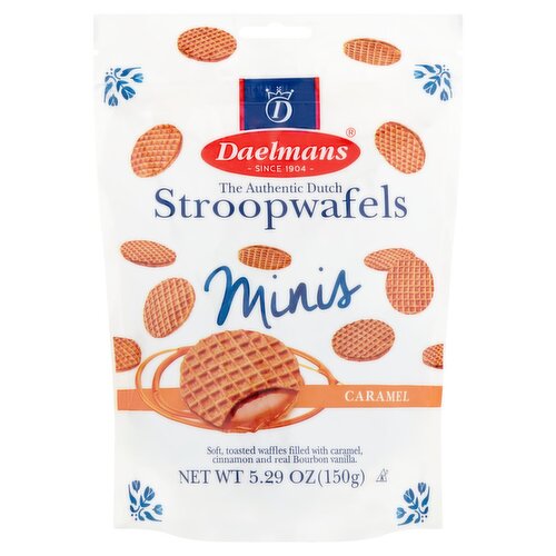 Daelmans Caramel Stroopwafels Minis, 5.29 oz