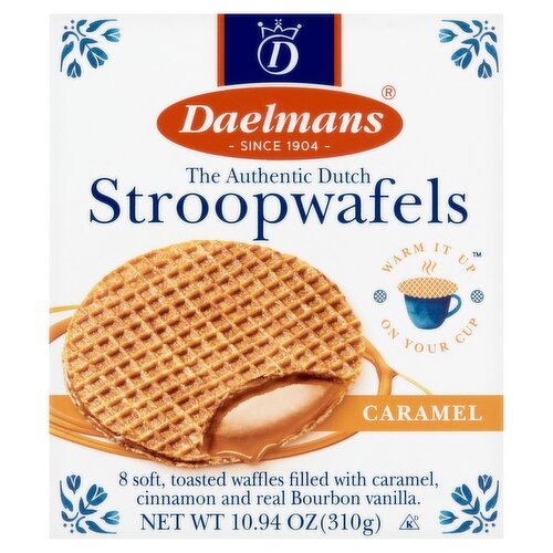 Daelmans The Authentic Dutch Caramel Stroopwafels, 8 count, 10.94 oz