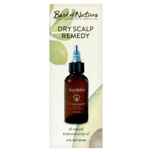 Best of Nature Dry Scalp Remedy All Natural Botanical Scalp Oil, 2 fl oz