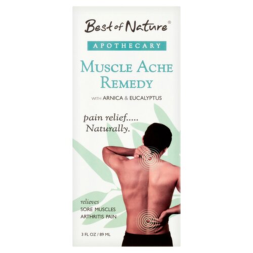 Best of Nature Apothecary Muscle Ache Remedy with Arnica & Eucalyptus, 3 fl oz