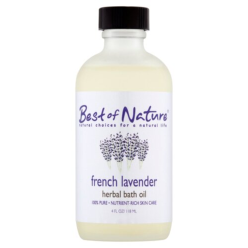 Best of Nature French Lavender Herbal Bath Oil, 4 fl oz