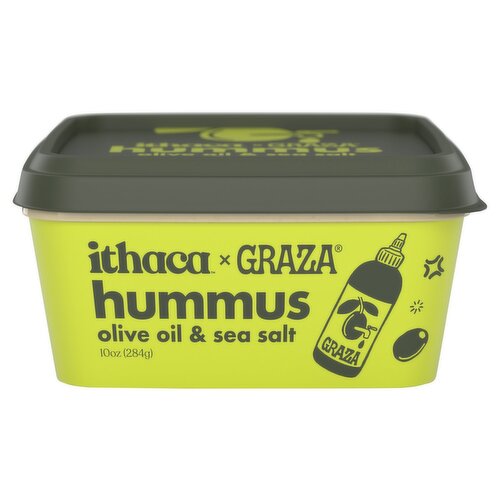 Ithaca x Graza Olive Oil & Sea Salt Hummus, 10 oz