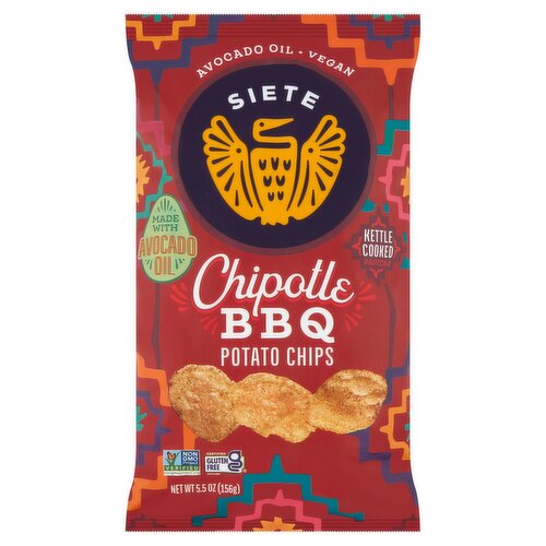 Siete Chipotle BBQ Kettle Cooked Potato Chips, 5.5 oz