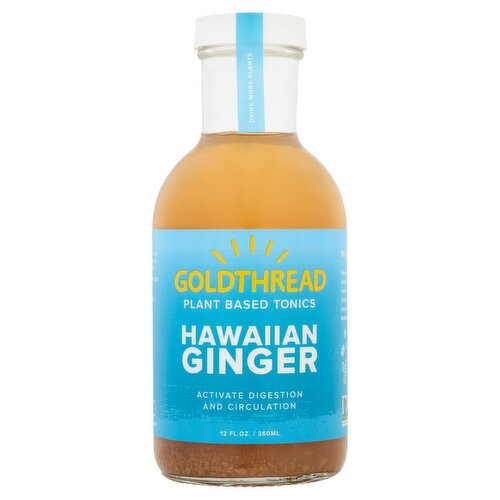 Goldthread Hawaiian Ginger Plant Based Tonics, 12 fl oz