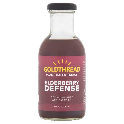 Goldthread Elderberry Defense Plant Based Tonics, 10.5 fl oz