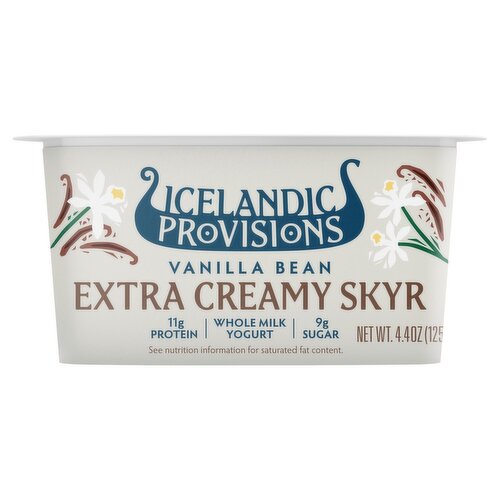 Icelandic Provisions Vanilla Bean Extra Creamy Skyr, 4.4 oz