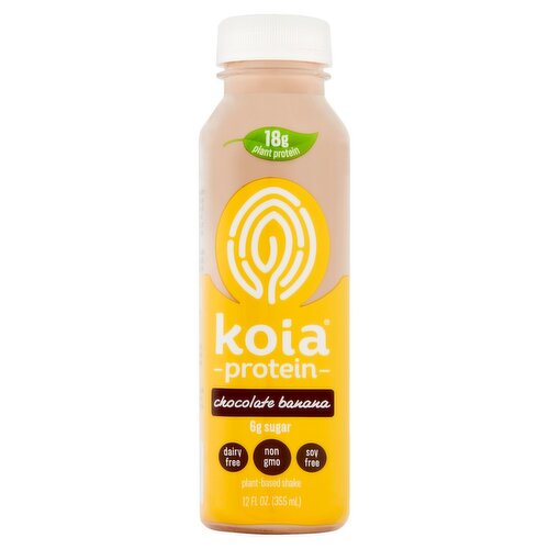 Koia Chocolate Banana Plant-Based Protein Shake, 12 fl oz