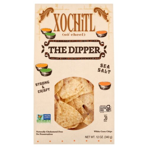Xochitl The Dipper Sea Salt White Corn Chips, 12 oz