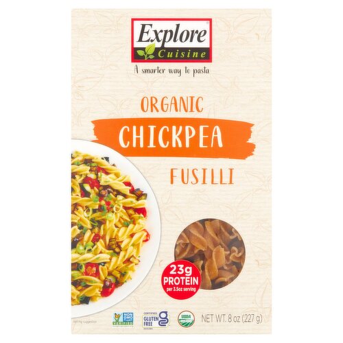 Explore Cuisine Organic Chickpea Fusilli Pasta, 8 oz