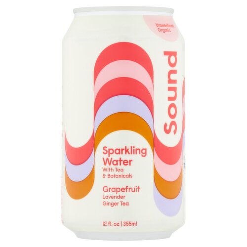 Sound Grapefruit, Lavender and Ginger Tea Sparkling Water with Tea & Botanicals, 12 fl oz