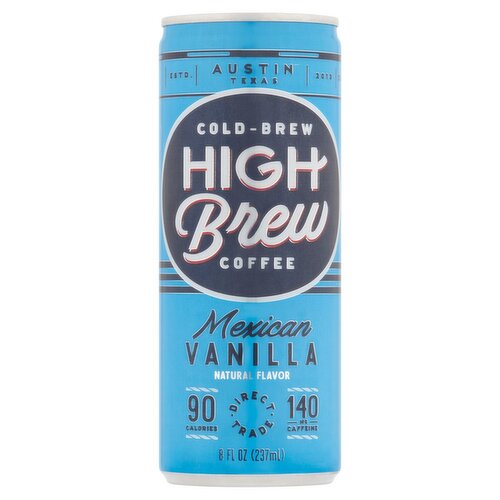 High Brew Mexican Vanilla Cold-Brew Coffee, 8 fl oz