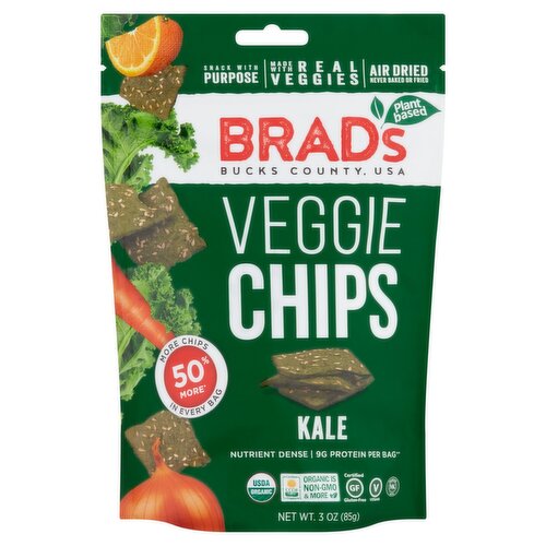 Brad's Plant Based Kale Veggie Chips, 3 oz