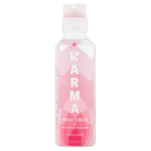 Karma Strawberry Lemonade Probiotic Water, 18 fl oz