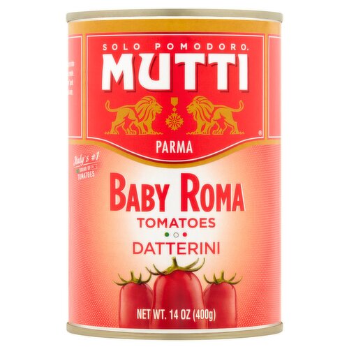 Mutti Baby Roma Tomatoes, 14 oz