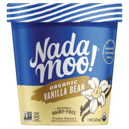 NadaMoo! Organic Vanilla Bean Frozen Dessert, 1 pint