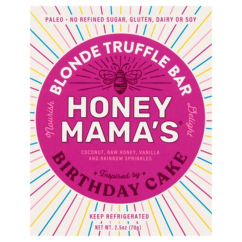 Honey Mama's Birthday Cake Blonde Truffle Bar, 2.5 oz