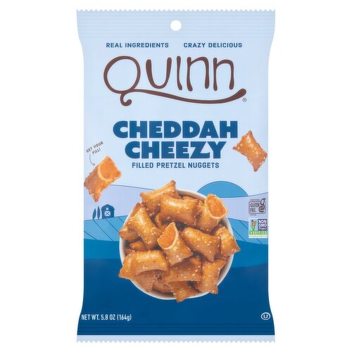 Quinn Cheddah Cheezy Filled Pretzel Nuggets, 5.8 oz