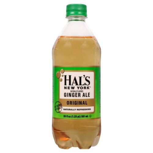 Hal's New York Original Ginger Ale, 20 fl oz