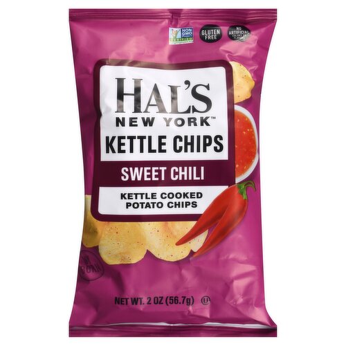 Hal's New York Sweet Chili Kettle Cooked Potato Chips, 2 oz