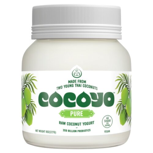 Cocoyo Pure Raw Coconut Yogurt, 8 oz