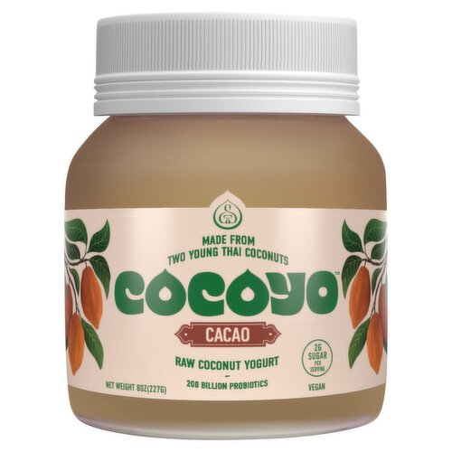Cocoyo Cacao Raw Coconut Yogurt, 8 oz