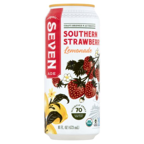 Seven Ade Organic Southern Strawberry Lemonade, 16 fl oz