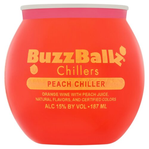 BuzzBallz Peach Chiller Chillers, 6.32 fl oz