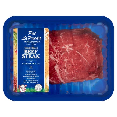 Pat Lafrieda Thinly Sliced Beef Steak, 16 oz