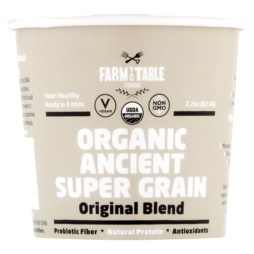 Farm to Table Foods Organic Ancient Super Grain Original Blend, 2.2 oz