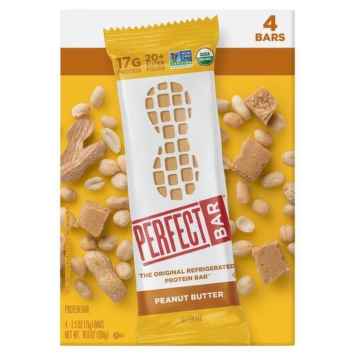 Perfect Bar Peanut Butter the Original Refrigerated Protein Bar, 2.5 oz, 4 count