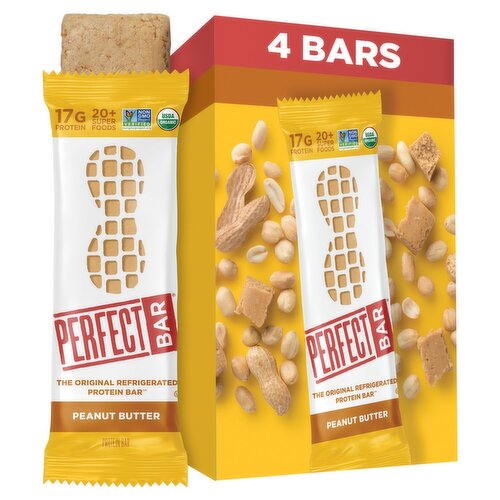 Perfect Bar Peanut Butter the Original Refrigerated Protein Bar, 2.5 oz, 4 count