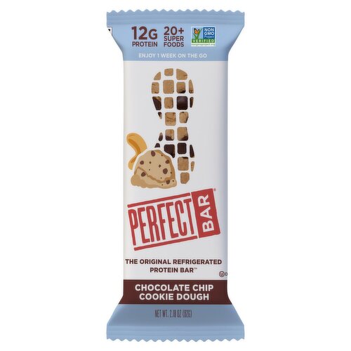 Perfect Bar Chocolate Chip Cookie Dough Protein Bar, 2.18 oz