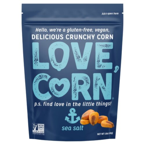 LOVE, CORN Sea Salt Crunchy Corn, 1.6 oz