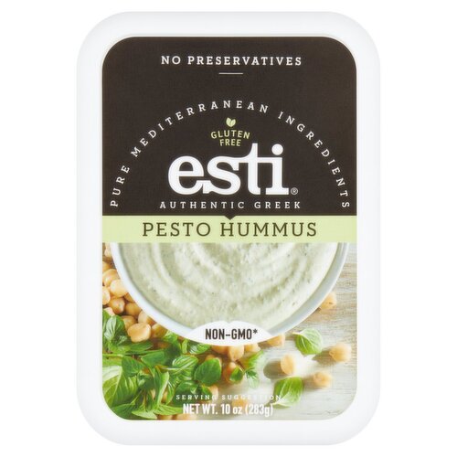 Esti Authentic Greek Pesto Hummus, 10 oz