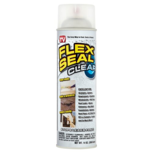 Flex Seal Clear Rubber Spray Sealant, 14 oz