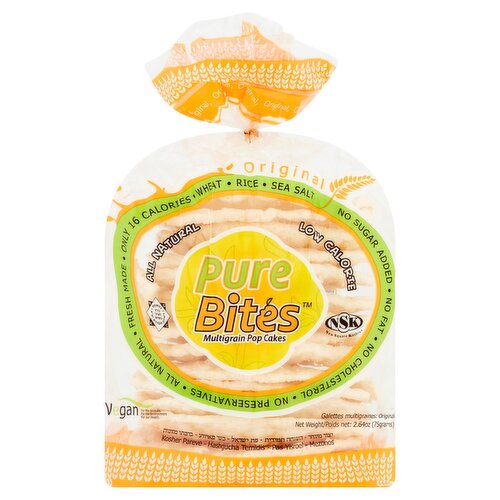 Pure Bites Original Multigrain Pop Cakes, 2.64 oz