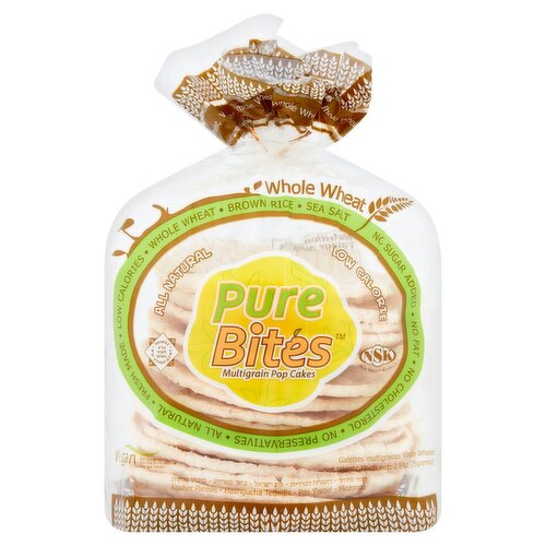 Pure Bites Whole Wheat Multigrain Pop Cakes, 2.64 oz