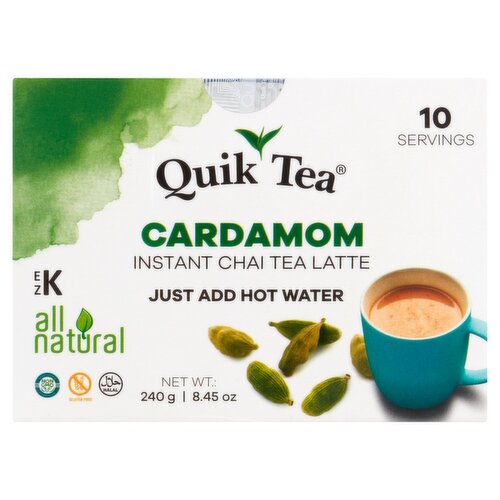 Quik Tea Cardamom Instant Chai Tea Latte, 8.45 oz