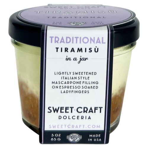 Sweet Craft Dolceria Traditional Tiramisù in a Jar, 3 oz