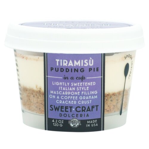 Sweet Craft Dolceria Tiramisù Pudding Pie in a Cup, 4.2 oz