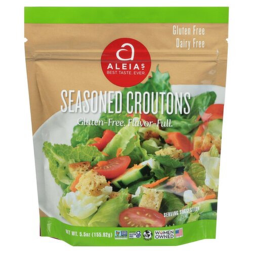 Aleias Seasoned Croutons, 5.5 oz