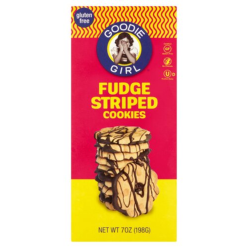 Goodie Girl Fudge Striped Cookies, 7 oz