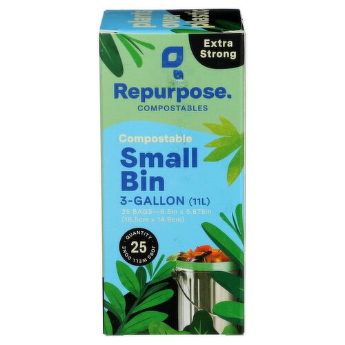 Repurpose Compostable Small Bin Bags, 25 count