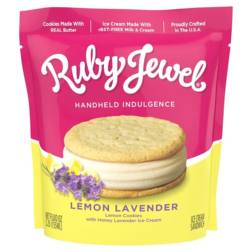 Ruby Jewel Lemon Lavender Ice Cream Sandwich, 5.25 fl oz