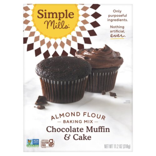 Simple Mills Almond Flour Chocolate Muffin & Cake Baking Mix, 11.2 oz