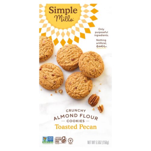 Simple Mills Crunchy Almond Flour Toasted Pecan Cookies, 5.5 oz